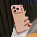 Glitter phone case with large camera window for iPhone 15 14 16 Pro Max pink drop proof cover - For 13Pro / Rose Gold
