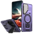 Robustes magnetisches Handyhülle mit Ständer und Kameraabdeckung für Samsung Galaxy S25 S24 - S25FE / Lilanes Solides Kameradesign
