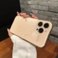 Funda de teléfono magnética galvanizada con protector de cámara para iPhone 14 15 16 Pro Max. - iphone15PRO / Oro del desierto