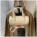 Fashion cute women messenger bag PU leather boston handbag casual commute shoulder bag - Yellow