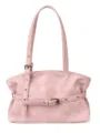 Pink women shoulder bag stylish underarm handbag commuter tote bag for daily fashion - Pink