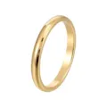 Bague alliance fine et minimaliste en or, anneau empilable élégant pour usage quotidien. - Taille 5 / Or