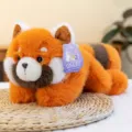 Peluche de panda rojo tierno animal de peluche suave muñeca regalo para niños y coche. - Panda Rojo