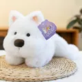 Cute white plush puppy toy soft stuffed animal gift for kids and home decoration nice doll - Westie / 20cm