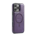 Μωβ δερμάτινη μαγνητική θήκη τηλεφώνου για iPhone 16 Pro Max με φόρτιση MagSafe. - K1 Μεμονωμένη Βάση Θήκης / Για iPhone 16 Pro Max / Μωβ