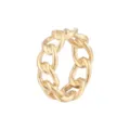 Bague géométrique en or 14K en acier titane, design de chaîne élégant au quotidien. - Bague Chaîne / Taille 6