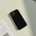 Fundas de silicona liquida negra protectora suave funda compatible con modelos iPhone - iPhone 15 Pro / Negro