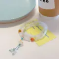 New Chinese style multi-layer Tianshan jade bracelet with cute lucky cat pendant and beads. - Three Layers Cat Paw