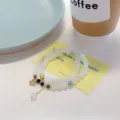 New Chinese Style Tianshan Green Jade Multi-layer Bracelet with Lucky Cat Charm - 2-Loop Butterfly Style