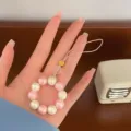 Neues chinesisches Design handgemachte Handy Kette rosa weiße Perlen Tasche Anhänger Dekoration - Rosa Weiß Sutra Anhänger / Rosa Weiß