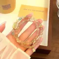 Bracelet double en cristal naturel pour femme, bijoux de perles élégants au charme vintage. - Quartz Clair Rectangulaire
