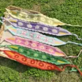 Handgemachte gehäkelte Blumen Stirnband pastoraler Stil hohles Haarband bunte Haarschmuck - Mehrfarbig
