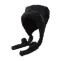 Zwarte pluche faux fur muts met oorflappen warme gezellige winter hoed voor koude dagen - Zwart