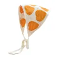Copricapo all'uncinetto con cuore, fascia per capelli in maglia, accessorio estate. - Cuore Giallo