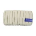 Bandeau de cheveux en tricot côtelé beige pour femme, accessoire idéal pour yoga et sport. - Beige