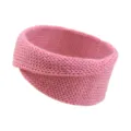 Pink knit twist headband, warm ear warmer hair band for yoga, face wash and daily fashion style. - Dusty Pink