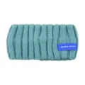Comfortabele gebreide geribbelde haarband in blauwgroen voor yoga gezicht wassen stijlvol - Meerblauw