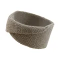 Gestreiftes Strick Twist Stirnband Ohrenwärmer breites Haarband für Yoga Damen Alltag Mode - Khaki