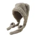 Pluche zachte berenoren muts winter warme schattige hoed kaki outdoor ski mode stijl - Khaki