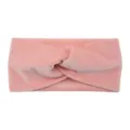 Pink plush cross headband soft wide hair band warm winter hair accessories for face washing - Pink