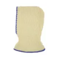 Gerippte Gestrickte Balaclava Skimütze Für Herbst Winter Warme Kapuze Nackenschutz - Halswärmer Balaclava (#2) / Gebrochenes Weiß