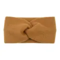 Braunes verdrehtes Strick-Stirnband, kuscheliges weiches Plüsch-Haarband für Yoga und Alltag. - Bronze
