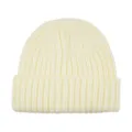 Kinderen grove gebreide muts effen kleur winter warme schattige muts voor baby - crème