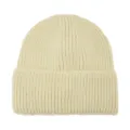 Berretto in maglia a coste tinta unita uomo donna autunno inverno caldo comodo cappello sci - Beige