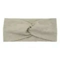 Bandeau tricoté croisé, bandeau côtelé élastique et doux pour le yoga et le quotidien, beige clair. - Couleur Avoine