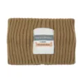 Braunes Strick Stirnband Winter warm Haarband einfarbig weich Ohrenwärmer Mode Haar-Accessoire - Khaki