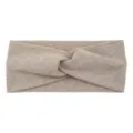 Bandeau torsadé en tricot élastique large bandeau de cheveux pour le sport yoga et visage. - Kaki