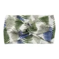 Grünes Farn Druck Twist Stirnband Elastisches Yoga Haarband Botanisches Blatt Muster Accessoire - Blatt Grün
