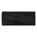Black vertical stripe crisscross headband elastic hair band sports yoga face washing hairwrap - Black