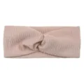 Pink vertical stripe crossed headband elastic hair band for yoga sports daily wash face - Dusty Pink