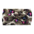 Gestreiftes Twist Stirnband für Damen, breites elastisches Haarband, Yoga Sport Haarschmuck. - Farbspritzer