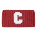 Fascia per Capelli in Maglia Lettera C con Strisce a Contrasto Stile Coreano Y2K Accessorio - Borgogna
