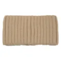 Khaki ribbed knit headband solid color wide hair band soft winter hair accessory warm hoop - Camel