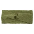 Green yoga twist headband athletic stretchy hair band wide workout hair accessories sport - Army Green