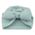 Baby mintgrüne Knoten Turban Mütze, weiche Kleinkind Schleife Kappe, einfarbige Kopfbedeckung. - Einheitsgröße / Hellgrün