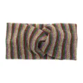 Colorful glitter striped twisted headband elastic hair band yoga sports hair accessories - Twist Style / Striped