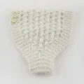 Fascia Lavorata a Maglia Beige Inverno Scaldaorecchie con Cristallo X Strass Accessorio - Stile Croce Strass / Beige