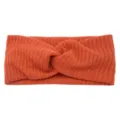 Fascia per capelli in maglia a treccia tinta unita arancione sport yoga inverno caldi. - Arancione