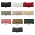Knit bow headband multi-color variants SKU display, winter warm hair accessories soft. - Multicolor