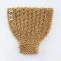 Fascia in maglia autunno inverno con ciondoli strass X scaldaorecchie caldo accessorio per capelli - Stile Croce Strass / Cammello