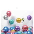 Metallisch Latex Luftballons Set glänzende Chrom Ballons für Geburtstag Party - Gemischte Metallic-Farben