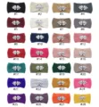 Knitted crystal rhinestone headband winter warm ear warmer hair band in assorted colors - Multicolor