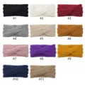 Chunky knit twisted headband in multiple colors, cozy winter ear warmer and face wash hair band. - Hair Band / Random Mixed Colors