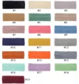 Vista dettagliata di fasce per capelli a costine multicolore, variante fascia in lana. - Multicolore