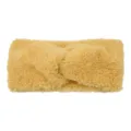 Dickes Plüsch Gedrehtes Stirnband Gelb Winter Warm Ohrenschützer Gestrickt Haarband - Gelb