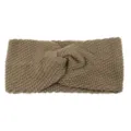 Gestreicktes Twist Stirnband Khaki Warmer Winter Haarreif Weiches Woll Ohrschuetzer Sport - Khaki